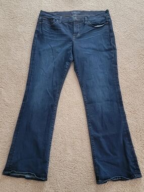 Lucky Brand Sweet Boot Jeans, Womens Size 14/32, Dark Wash
